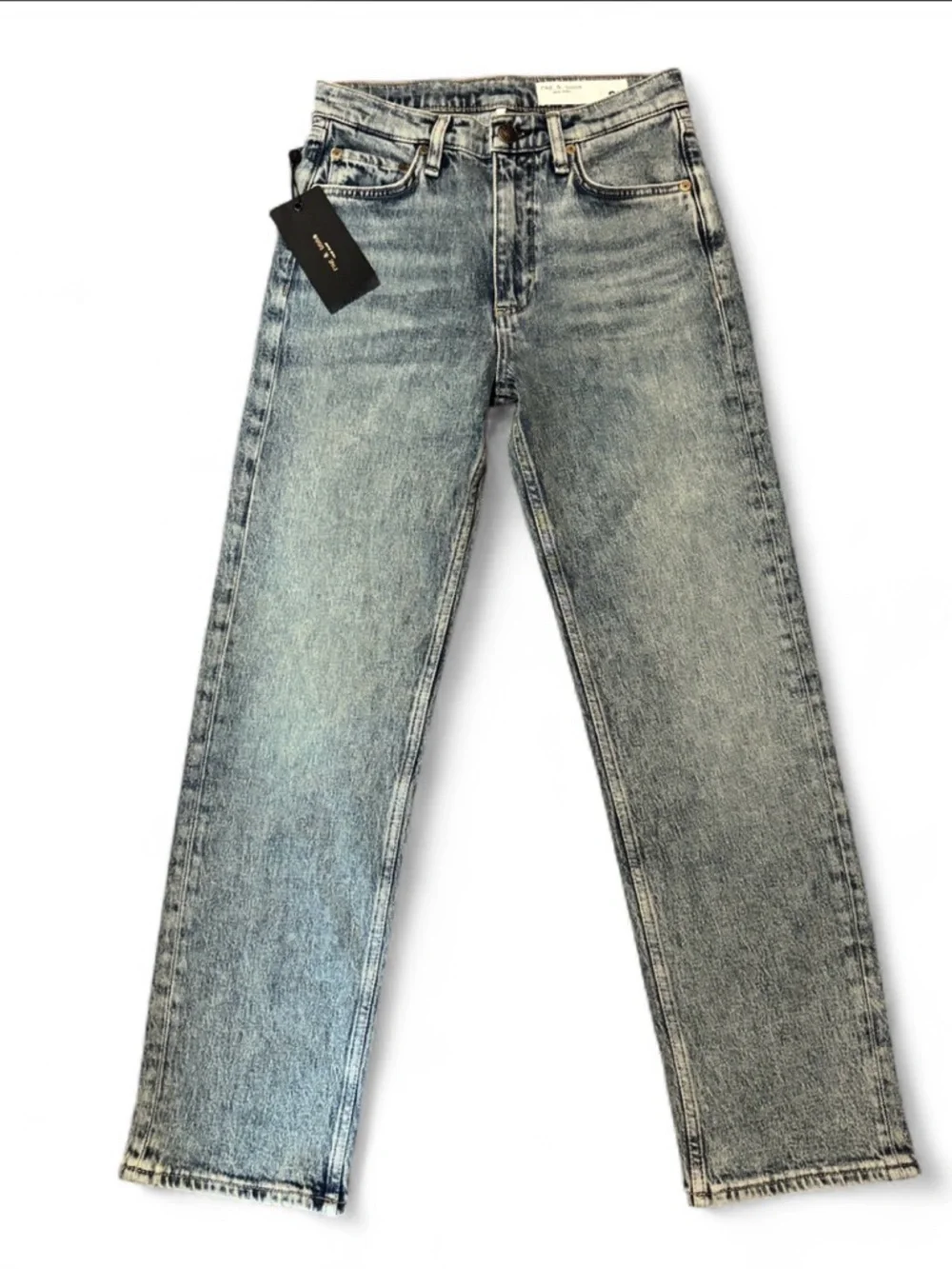 Rag and Bone Harlow Mid Rise Ankle Straight 25 Amity NWT - Picture 1 of 8